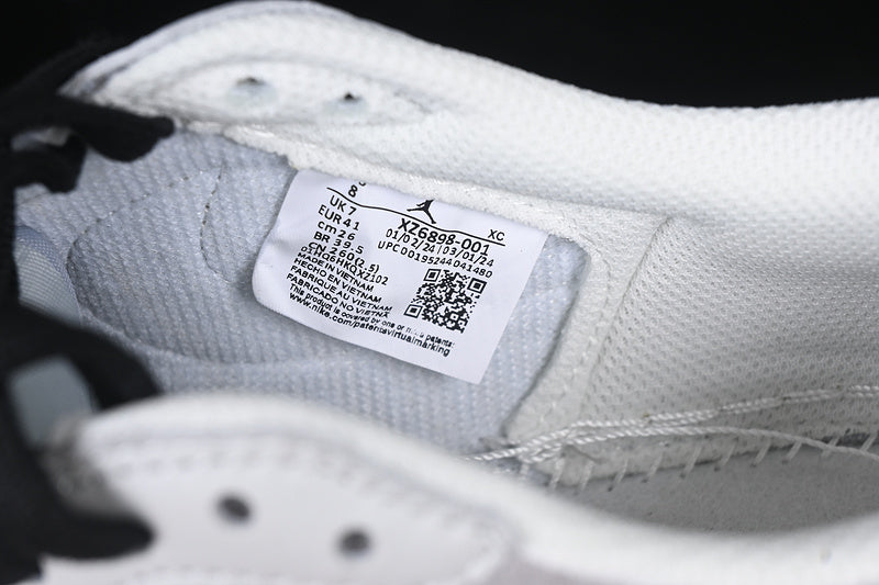 Travis Scott Fragment Design Nike Air Jordan 1 Low OG SP White Grey Black Sole Sneakers