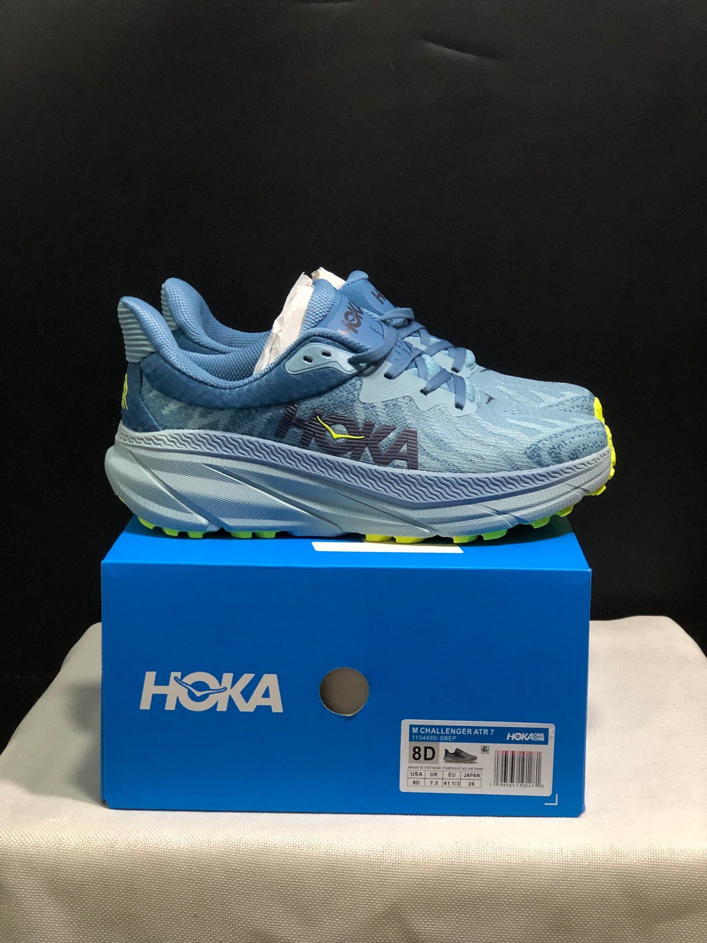 Hoka One One Challenger 7 Shock-absorbing Breathable Running Shoes Sneakers Light Blue