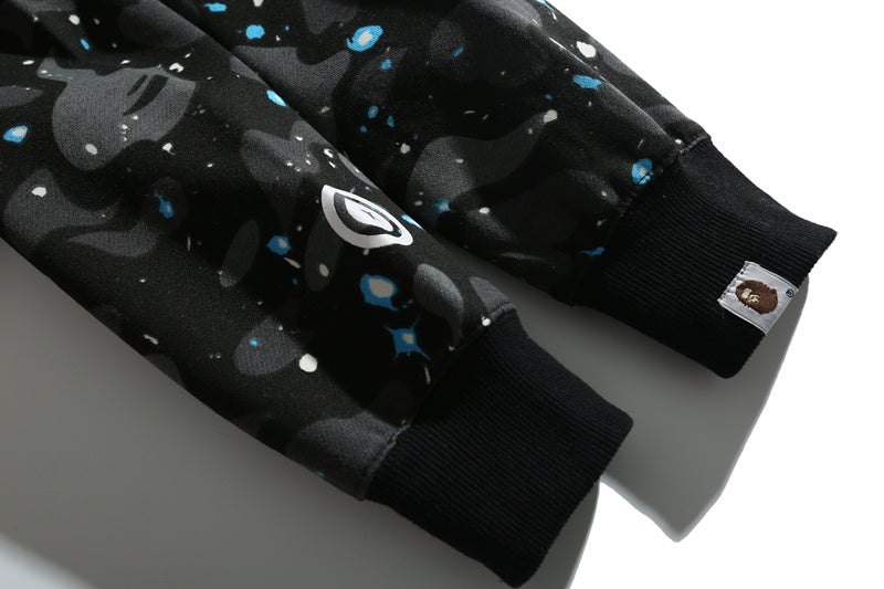 A Bathing Ape BAPE Shark Head Noctilucent Series Hoodie Astral