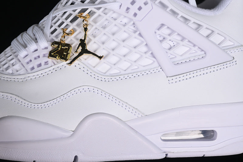 Nike Air Jordan 4 Retro Net White Sneakers