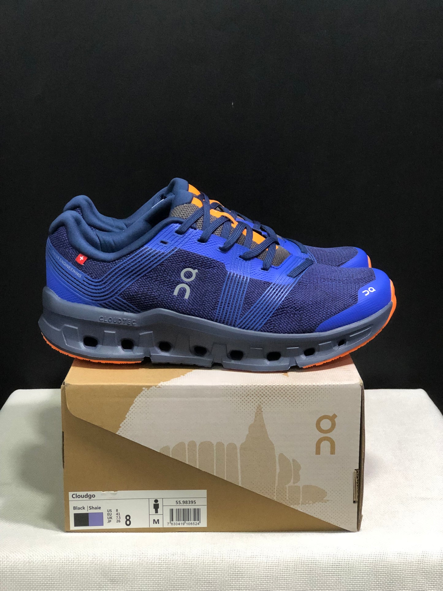 On Running Cloudgo Comfortable And Lightweight Running Shoes Black/Shaie