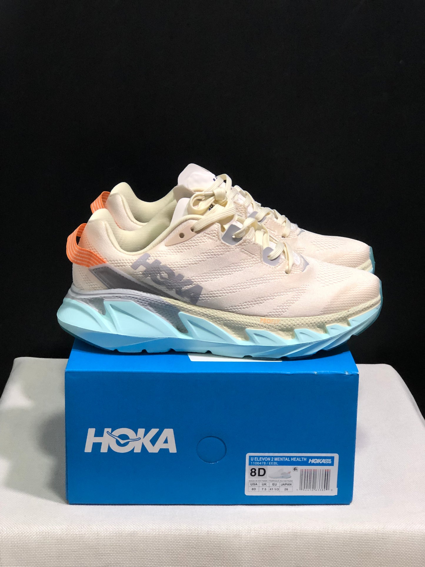 Hoka One One Elevon 2 Cream Anti-slip Wear-resistant Running Shoes Sneakers