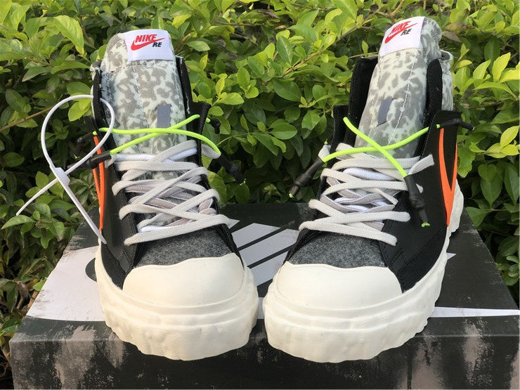 Nike Blazer Mid Readymade Black Vast Grey Volt Total Orange Sneakers