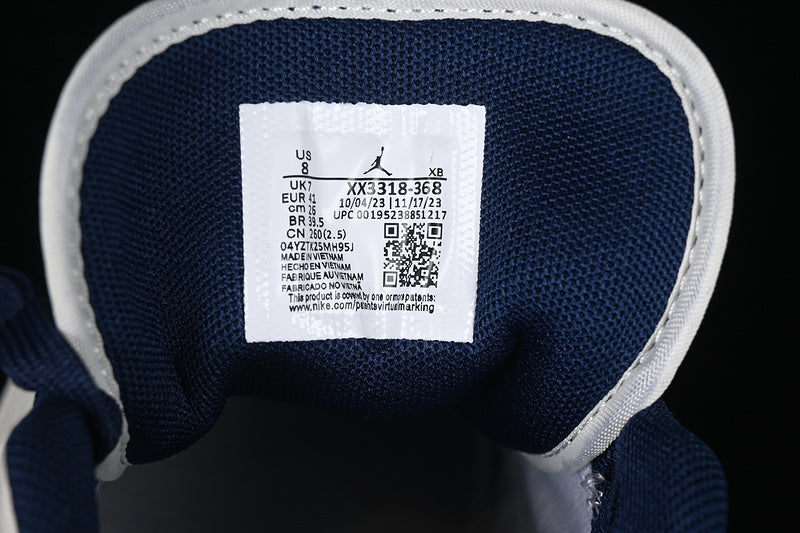 Nike Air Jordan 1 Low Supreme Blue Sole White Sneakers