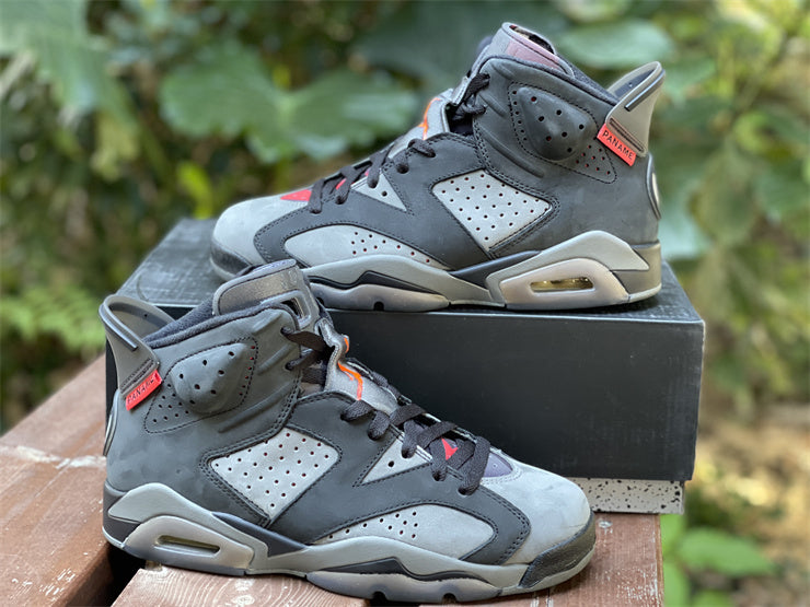 Nike Air Jordan 6 Retro PSG Paris Saint Germain Black Grey Sneakers