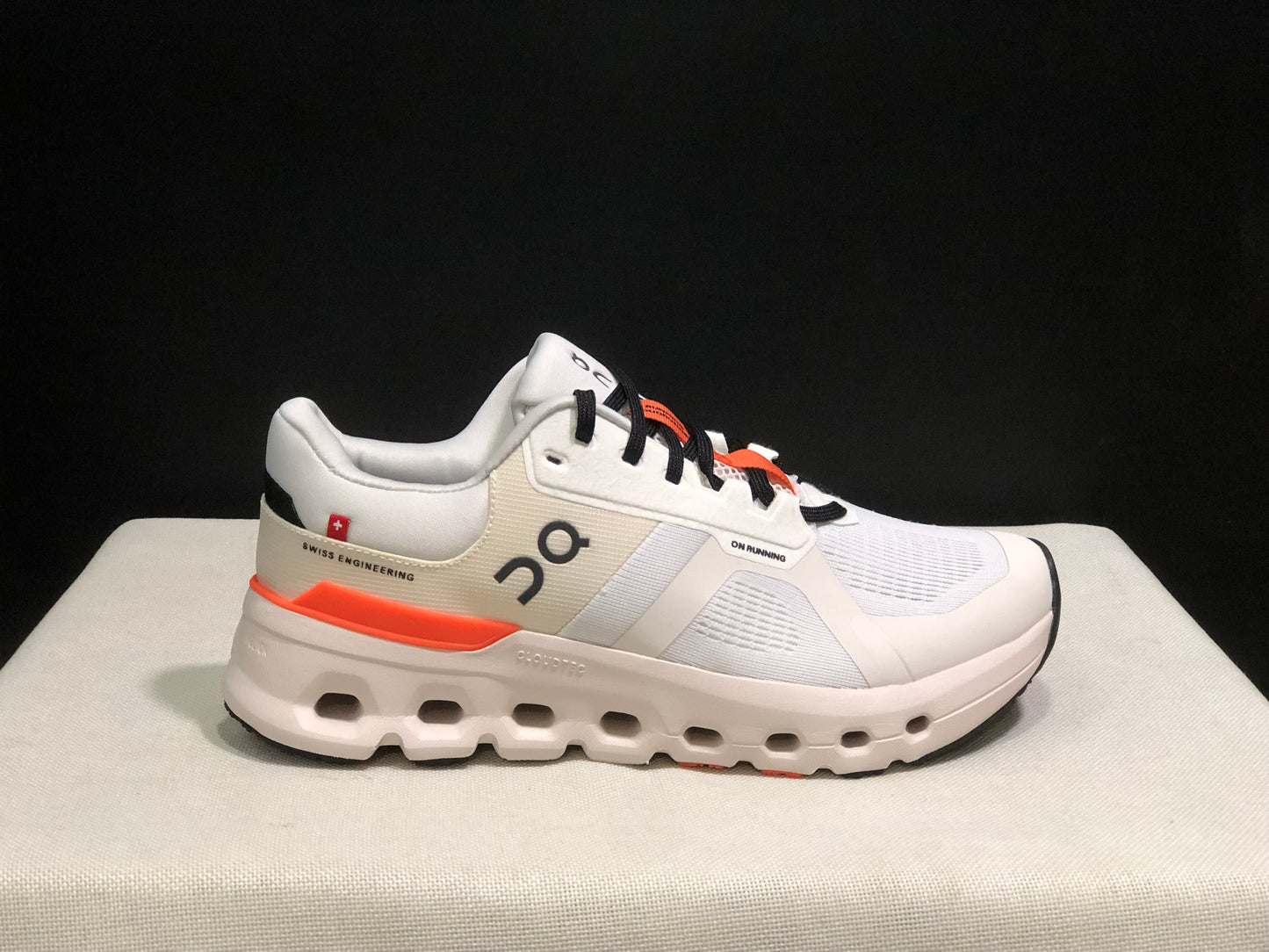 On Running Cloudrunner 2 Mesh Breathable Running Shoes White/Orange
