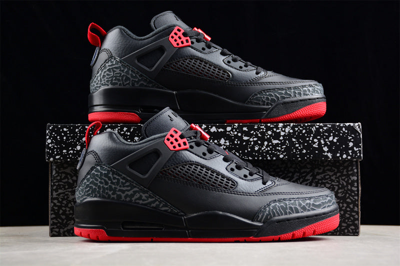 Nike Air Jordan Spizike Low Bred Black Gym Red Cool Grey Sail Sneakers
