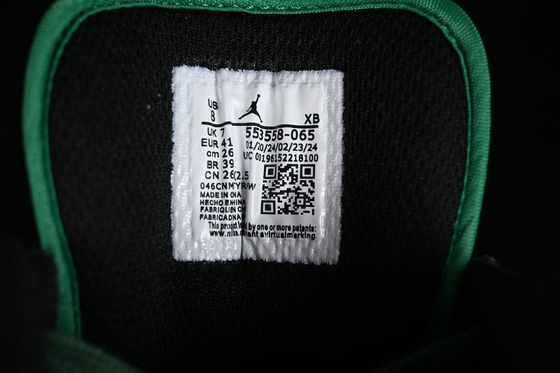 Nike Air Jordan 1 Low Cny Black Lucky Green White Sneakers