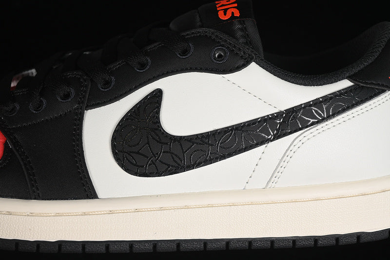 Nike Air Jordan 1 Retro Low OG PSG Sail Off Noir Infrared 23 Pink Oxford White Sneakers