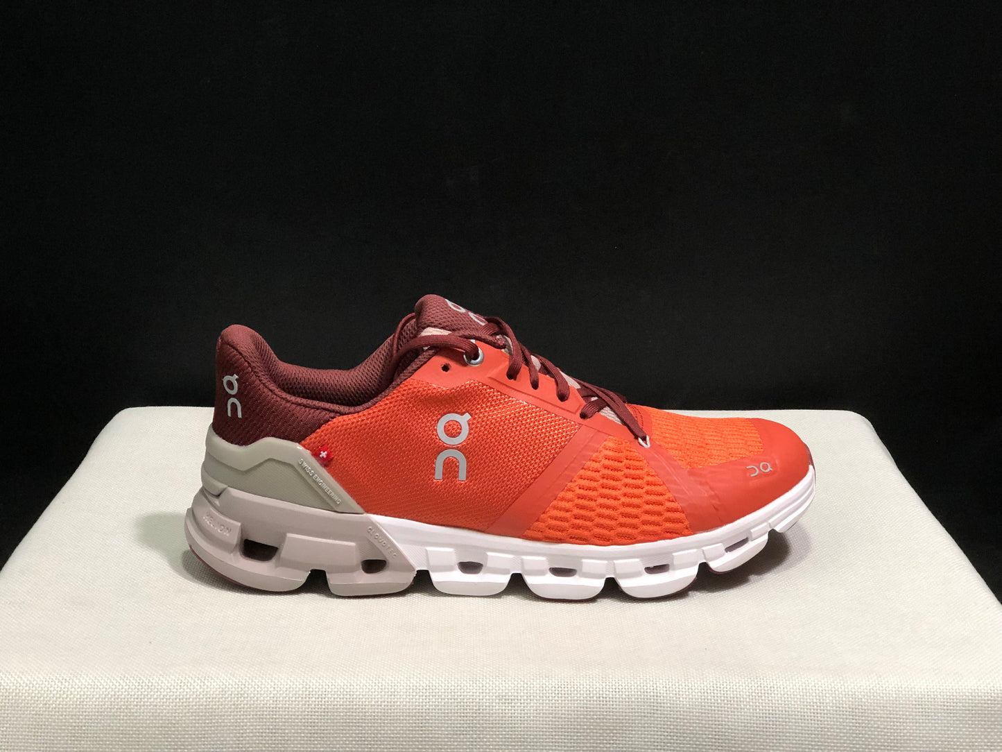 On Running Cloudflyer Shock-Absorbing Running Shoes Flame Red