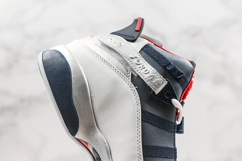 Nike Air Jordan 6 Retro Rings White Gray Navy Sneakers