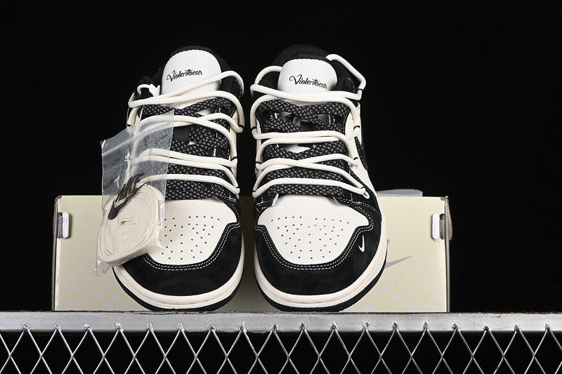 Nike Air Jordan 1 Retro Low Black Sole White Black Sneakers