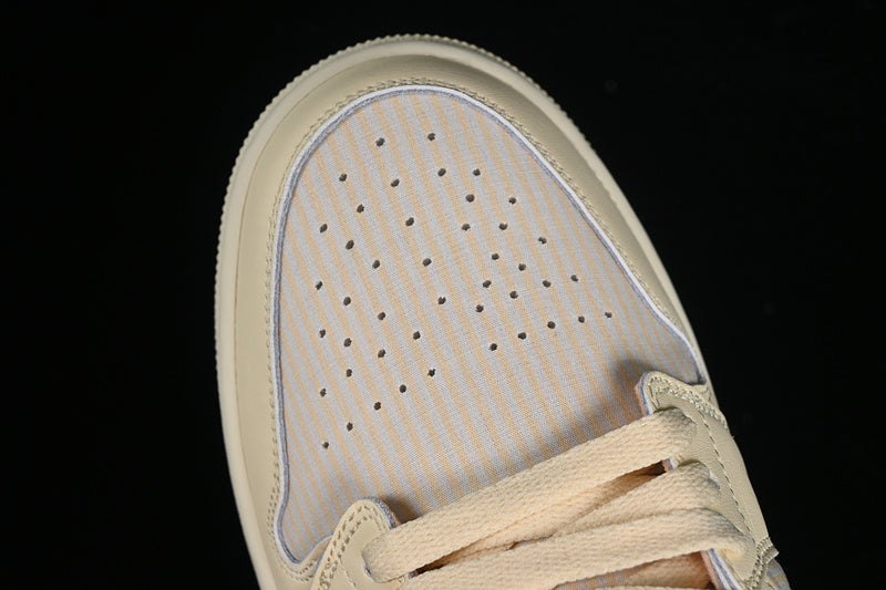 Nike Air Jordan1 Low Creamy White Pink Sneakers