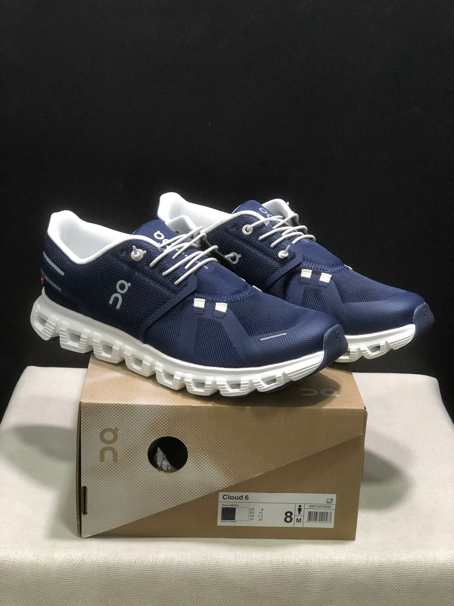 On Running Cloud 6 Dark Blue Casual Life Shoes