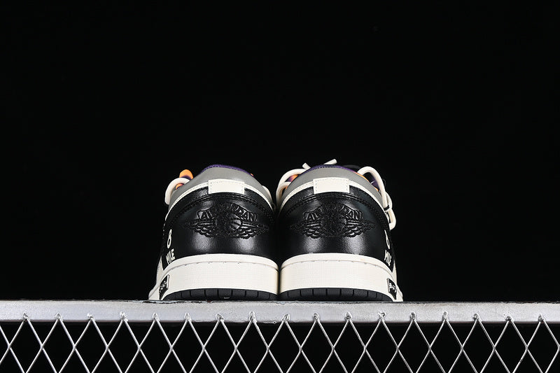 Nike Air Jordan 1 Low PandaPrank Black White Grey Sneakers