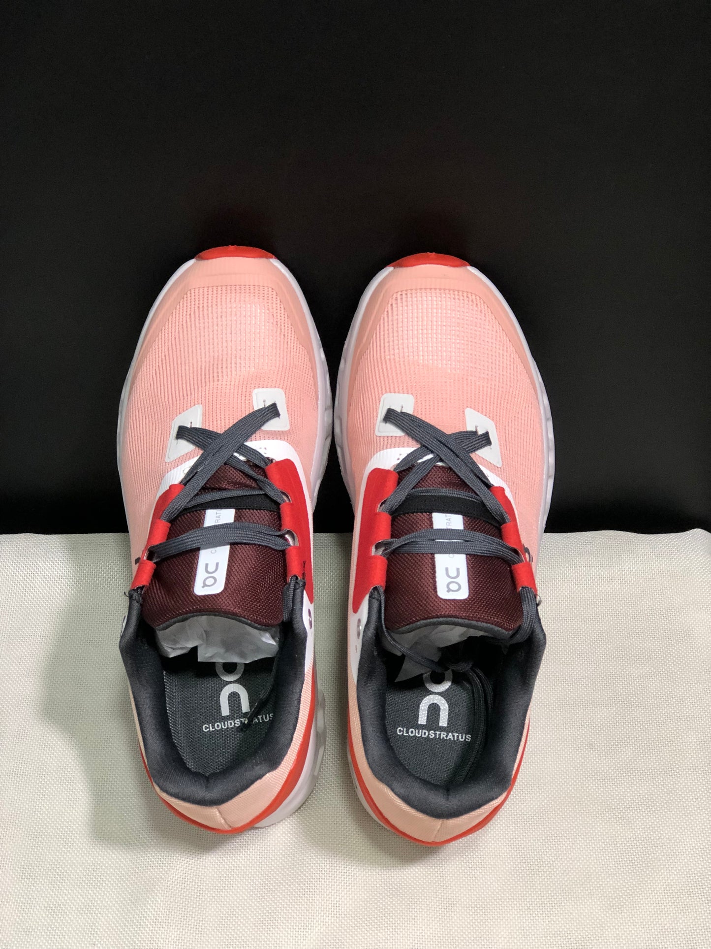 On Running Cloudstratus Breathable Support Running Shoes Rose/Red
