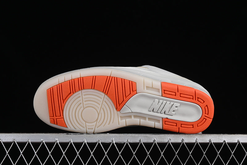 Nike Air Jordan 2 Low Orange Label Grey White Sneakers