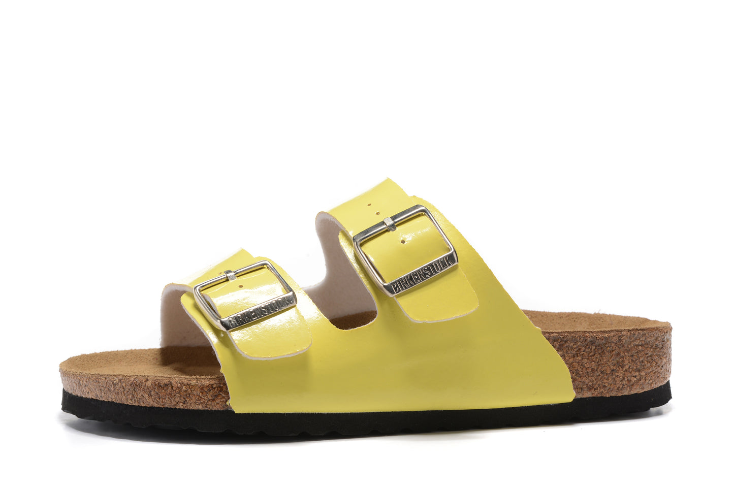 Birkenstock Arizona Yellow Two Buckle Bright Surface Leather Sandals