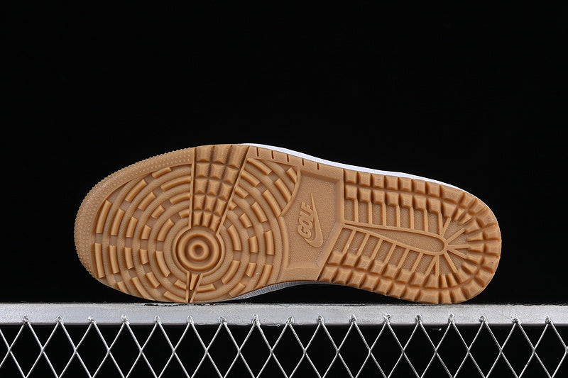 Nike Air Jordan 1 Low Brown Sole Black Sneakers