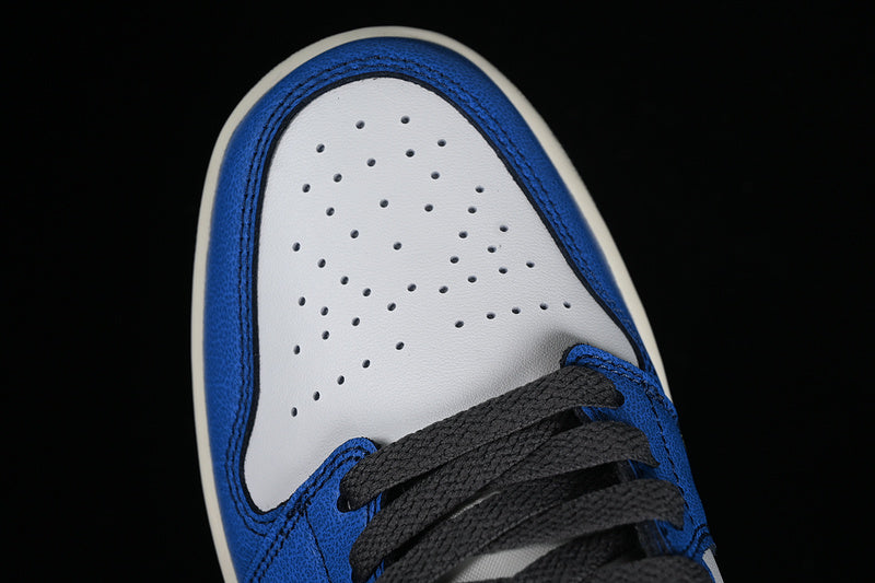 Nike Air Jordan 1 Low Flight Vintage Summit Blue White Sneakers