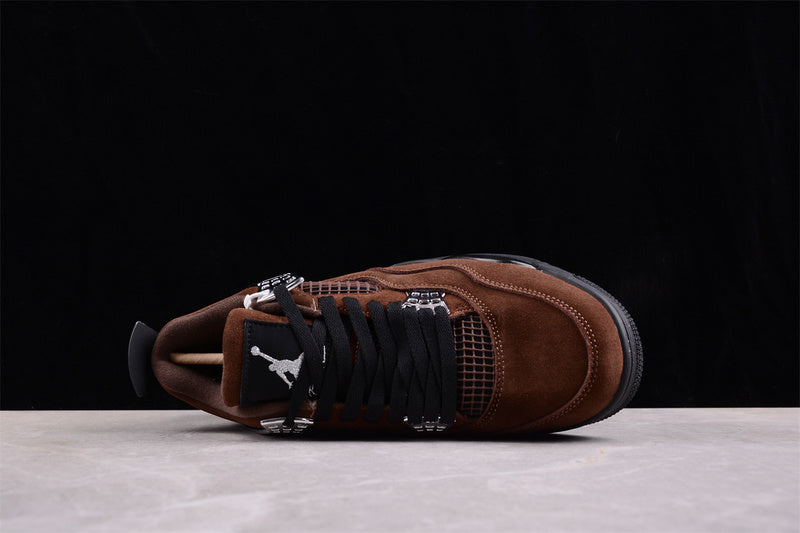 Nike Air Jordan 4 Retro Black Brown Sneakers