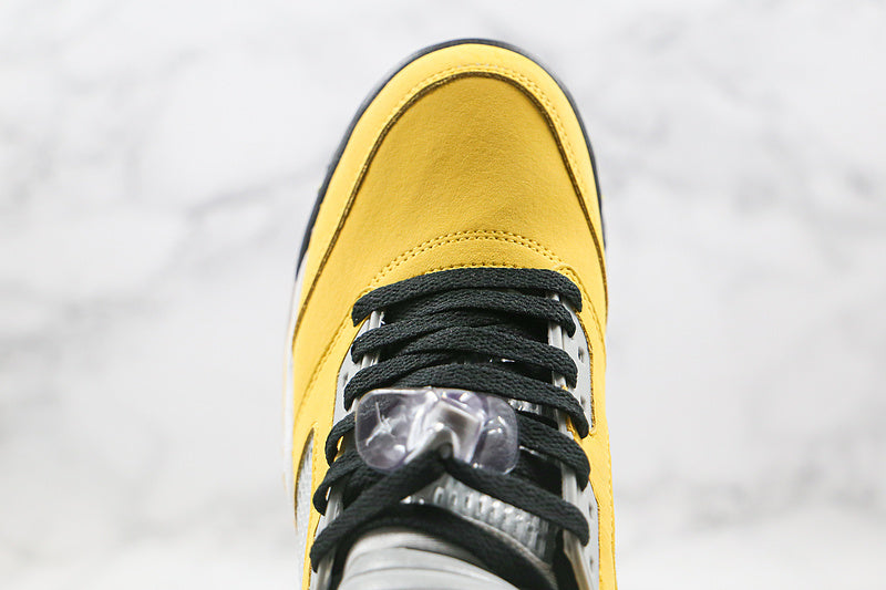 Nike Air Jordan 5 Retro T23 Tokyo Japan Limited Yellow Gray Sneakers