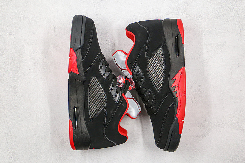 Nike Air Jordan 5 Retro Low Alternate 90 Black Red Sneakers