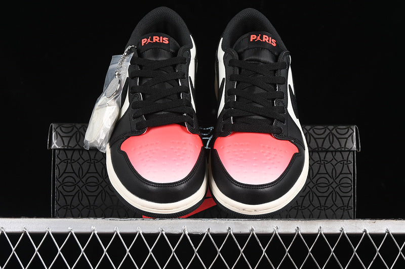 Nike Air Jordan 1 Retro Low OG PSG Sail Off Noir Infrared 23 Pink Oxford White Sneakers