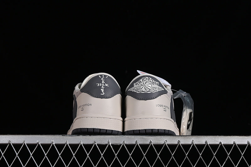 Nike Air Jordan 1 Low OG SP Travis Scott Fragment Design LV Black Grey Sneakers