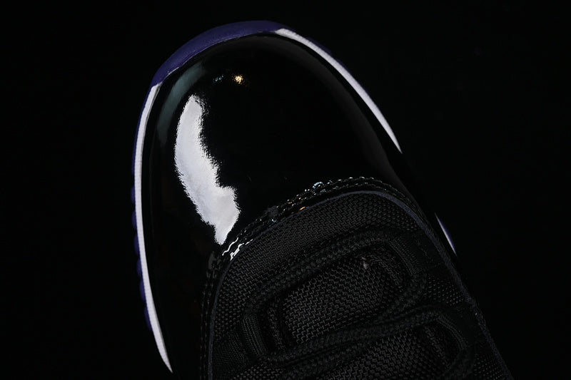 Nike Air Jordan 11 Retro White Purple Black Sneakers