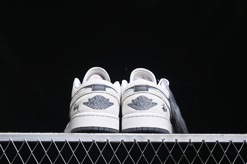 Nike Air Jordan 1 Low Grey Sole White Dark Grey Sneakers