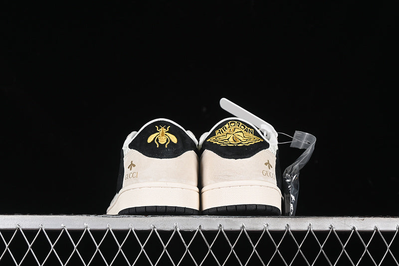 Nike Air Jordan 1 Low Gucci Travis Scott Fragment Design OG SP Grey White Black Sneakers