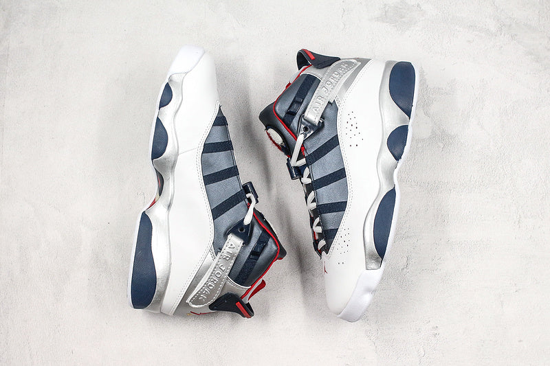 Nike Air Jordan 6 Retro Rings White Gray Navy Sneakers