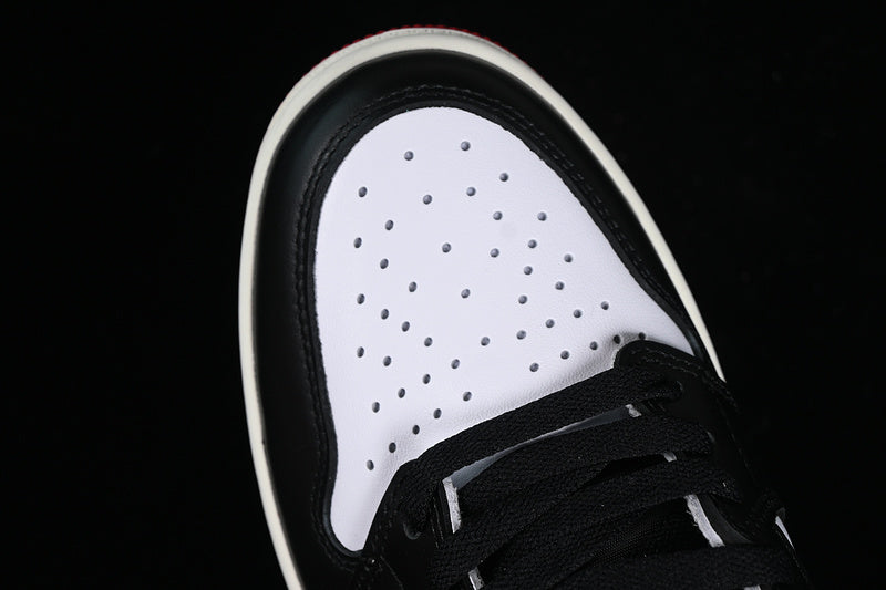 Nike Air Jordan 1 High OG Black Toe Reimagined Black Varsity Red White Sneakers