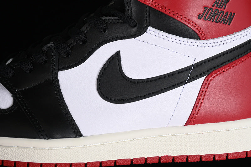Nike Air Jordan 1 High OG Black Toe Reimagined Black Varsity Red White Sneakers