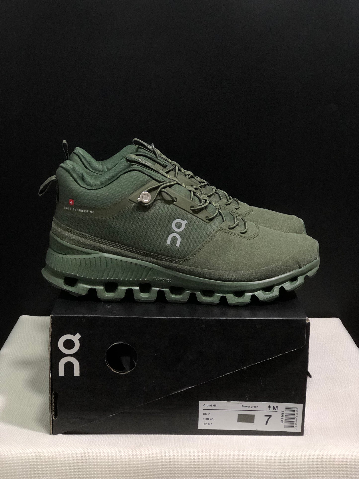 On Running Cloud Hi Edge Outdoor Training Running Shoes Forest Green