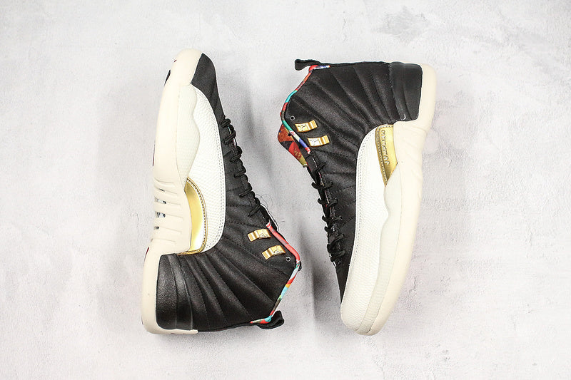 Nike Air Jordan 12 Retro Chinese New Year 2019 White Black Sneakers