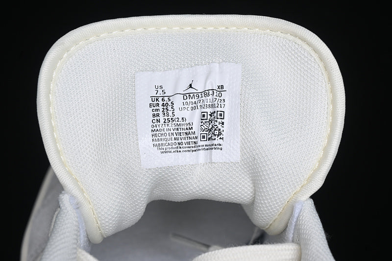 Nike Air Jordan 1 Low Navy Sole Grey White Sneakers
