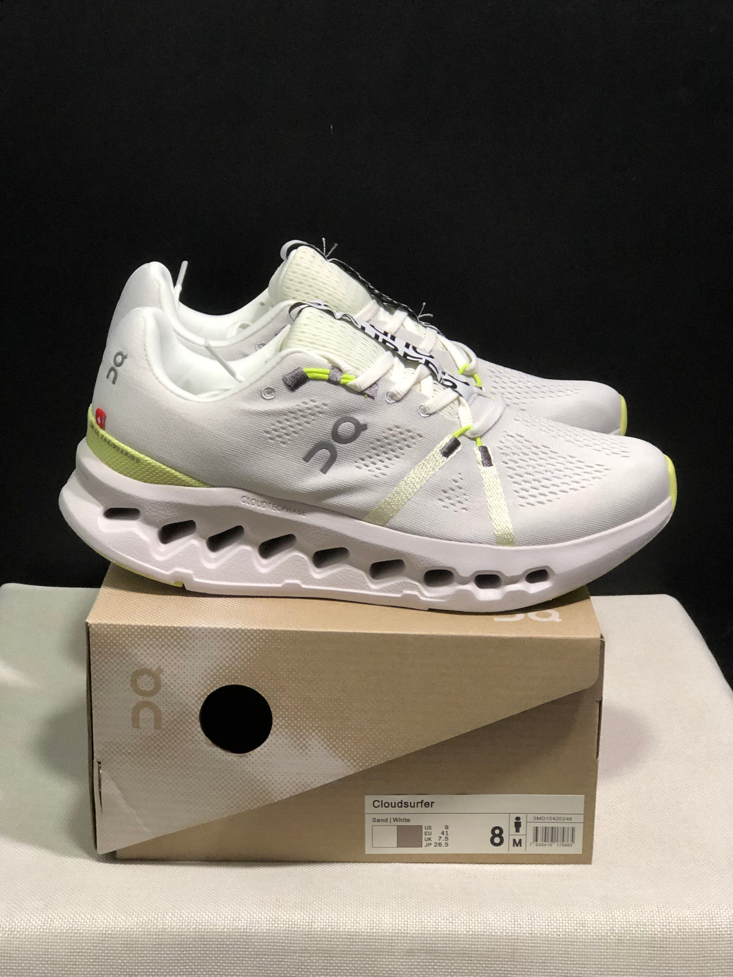 On Running Cloudsurfer Training Anti-Slip Running Shoes Ivory White