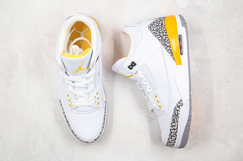 Nike Air Jordan 3 Retro Lakers Laser Orange Sneakers