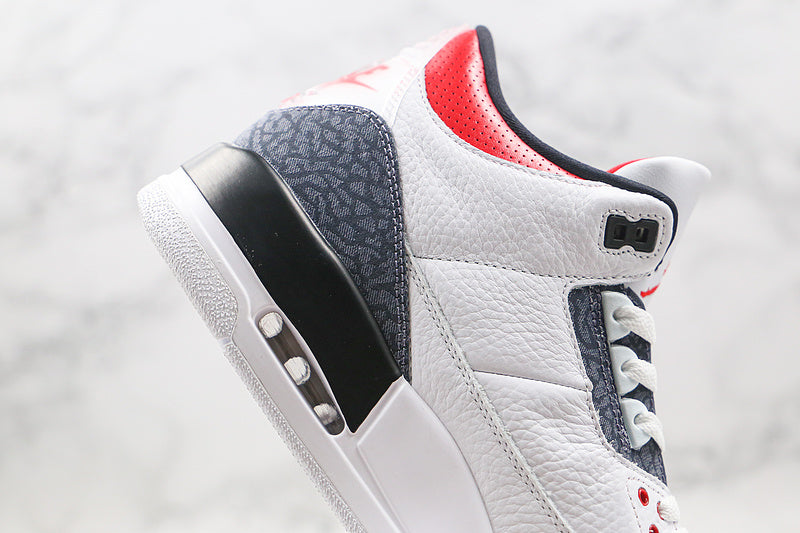 Nike Air Jordan 3 Retro SE-T CO JP Fire Red Denim Sneakers