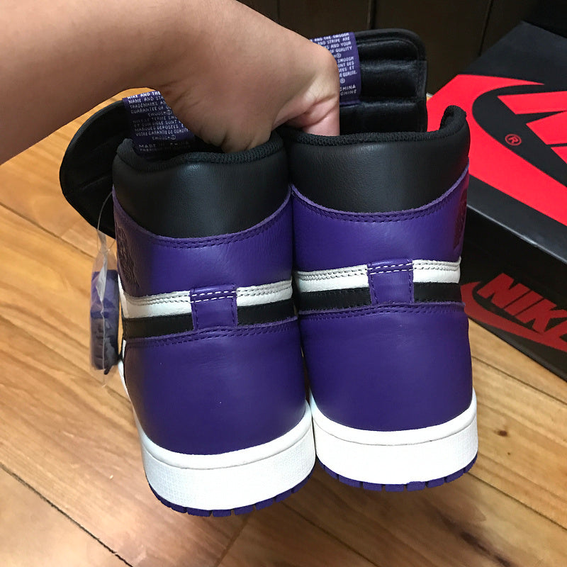 Nike Air Jordan 1 Retro OG High Court Purple Black Sneakers