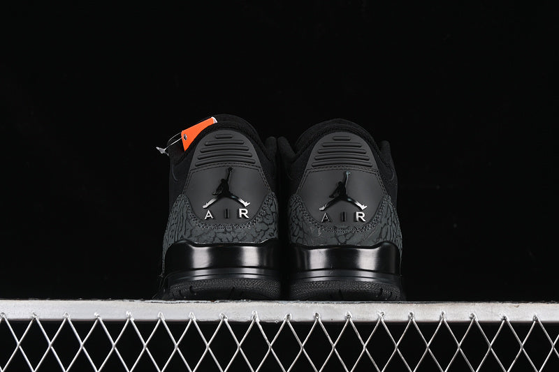 Nike Air Jordan 3 Retro Dark Charcoal Black Sneakers