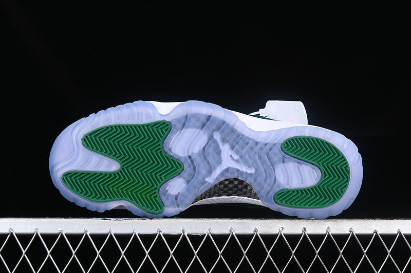 Nike Air Jordan 11 Retro Green White Sneakers