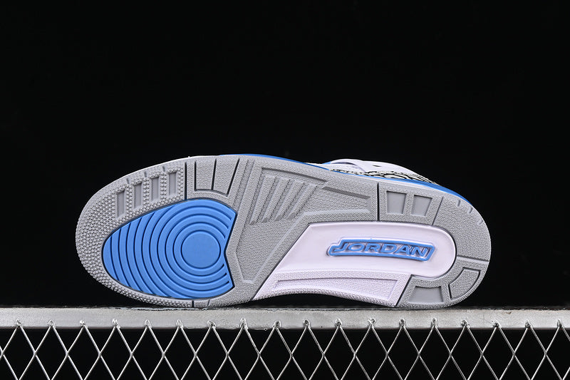 Nike Air Jordan Spizike Low White University Blue Grey Sneakers