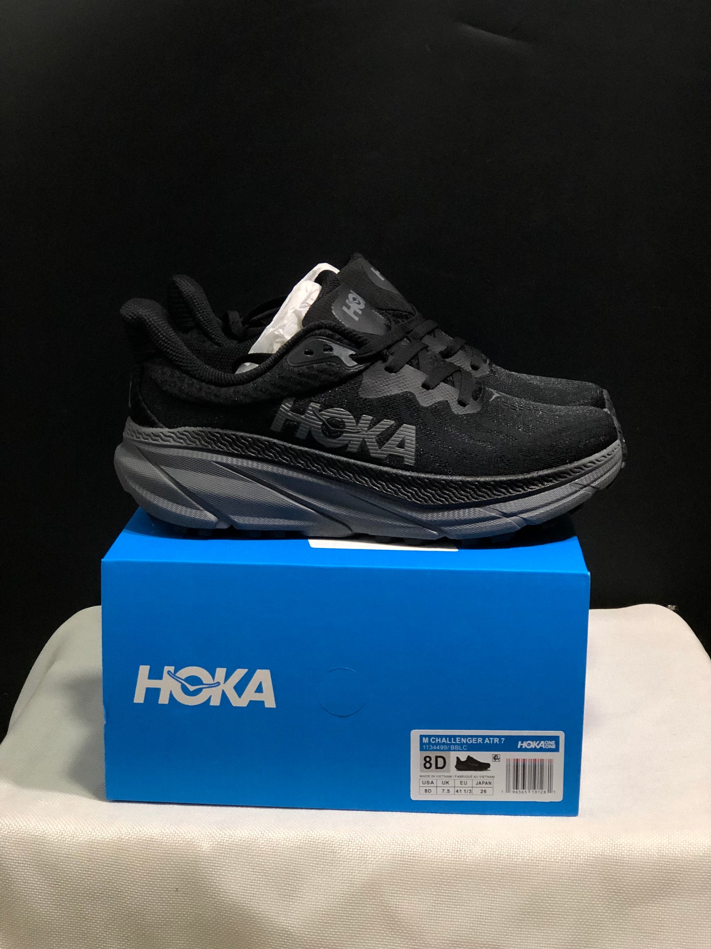 Hoka One One Challenger 7 Shock-absorbing Breathable Running Shoes Sneakers Black