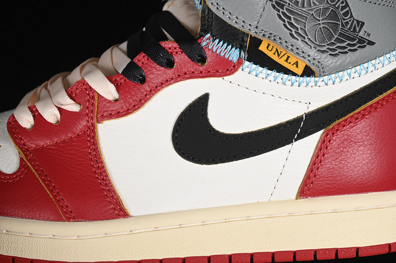 Union Nike Air Jordan 1 High Retro Varsity Red White Sneakers