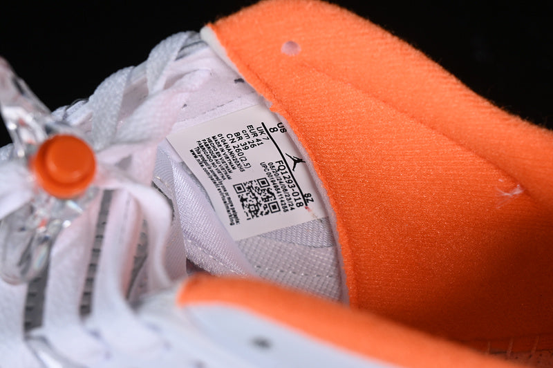 Nike Air Jordan 5 Retro Low GS Hurricanes Football Grey Brilliant Orange Pine Green Sneakers