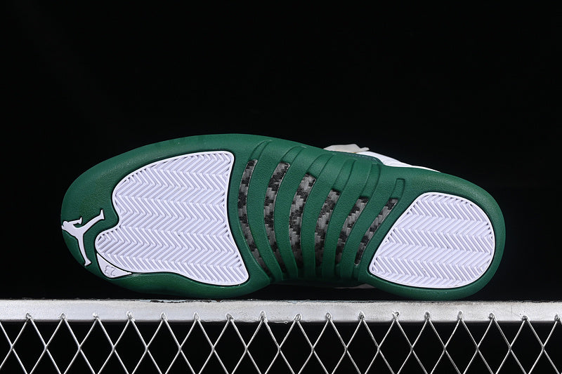 Nike Air Jordan 12 Retro Green White Sneakers