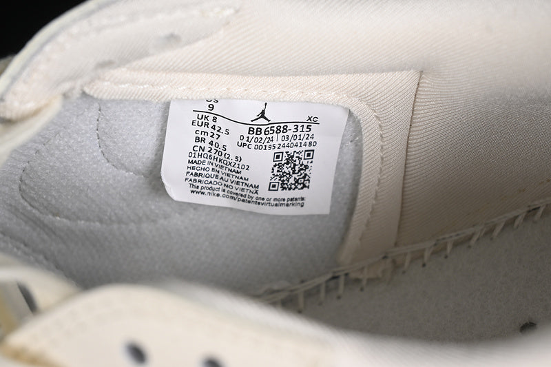 Nike Air Jordan 1 Low BURBERRY Travis Scott Fragment Design OG SP Grey White Sneakers